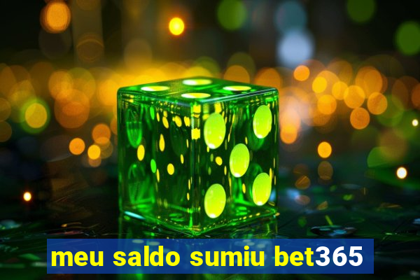 meu saldo sumiu bet365